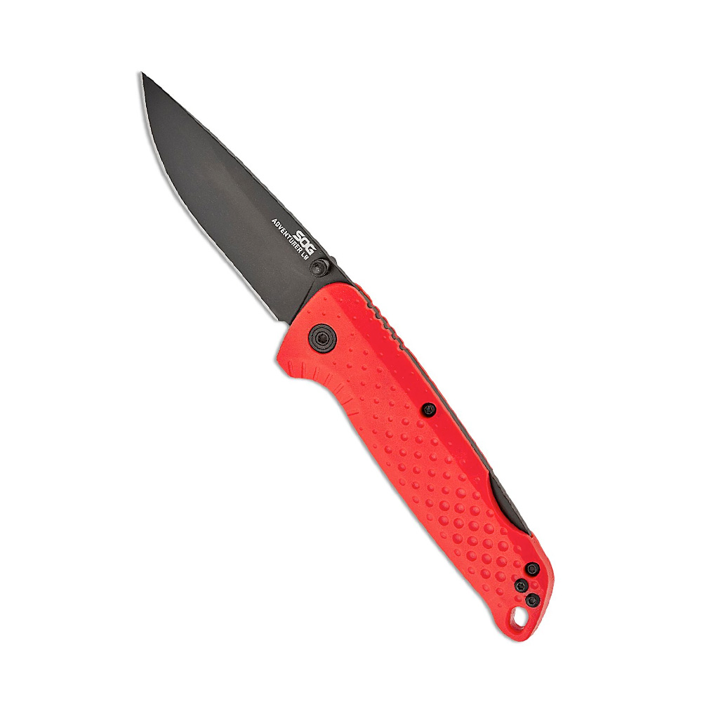 SOG Adventurer LB 3.5" Blade Folding Knives, Red / Black - Sog Knives