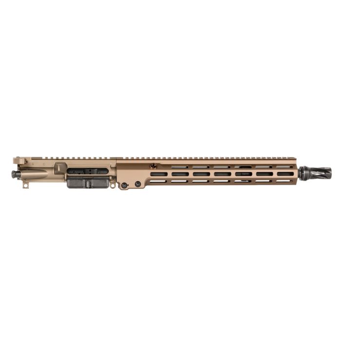 Geissele Automatics Super Duty Mod 1 14.5" Upper 5.56x45mm 1:7 M-LOK Rail Mid-Length with BCG and CH, Desert Dirt - 08547S - Geissele