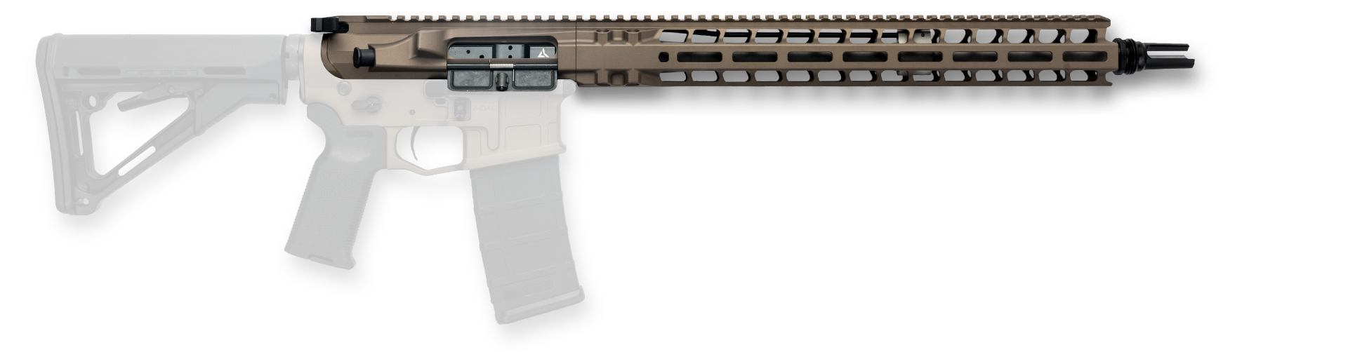 Radian Weapons Model 1 16" MOE Upper .223 Wylde 1:8 M-LOK Rail Mid-Length with BCG and CH, Radian Brown - R0472 - Radian Weapons