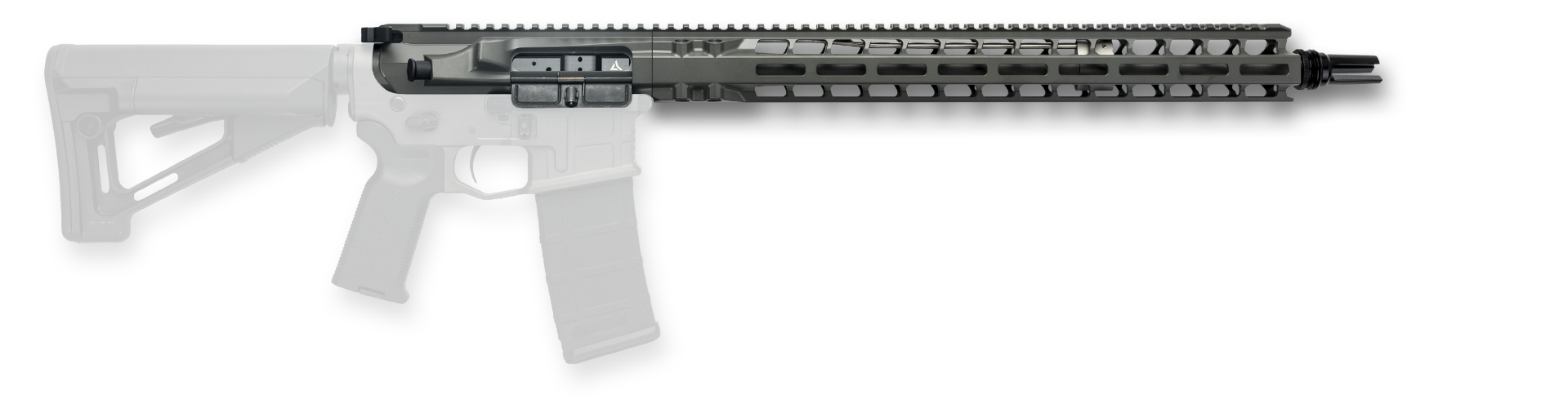 Radian Weapons Model 1 17.5" MOE Upper .223 Wylde 1:8 M-LOK Rail Intermediate-Length with BCG and CH, Radian Gray - R0478 - Radian Weapons