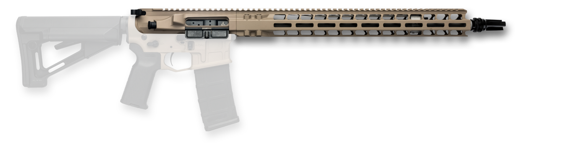 Radian Weapons Model 1 17.5" MOE Upper .223 Wylde 1:8 M-LOK Rail Intermediate-Length with BCG and CH, FDE - R0480 - Radian Weapons