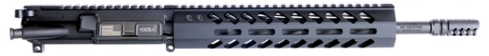 HM Defense 12.50" Classic Upper 5.56x45mm 1:8 M-LOK Rail Mid-Length with BCG and CH, Black - 125MBUP556 - Hm Defense