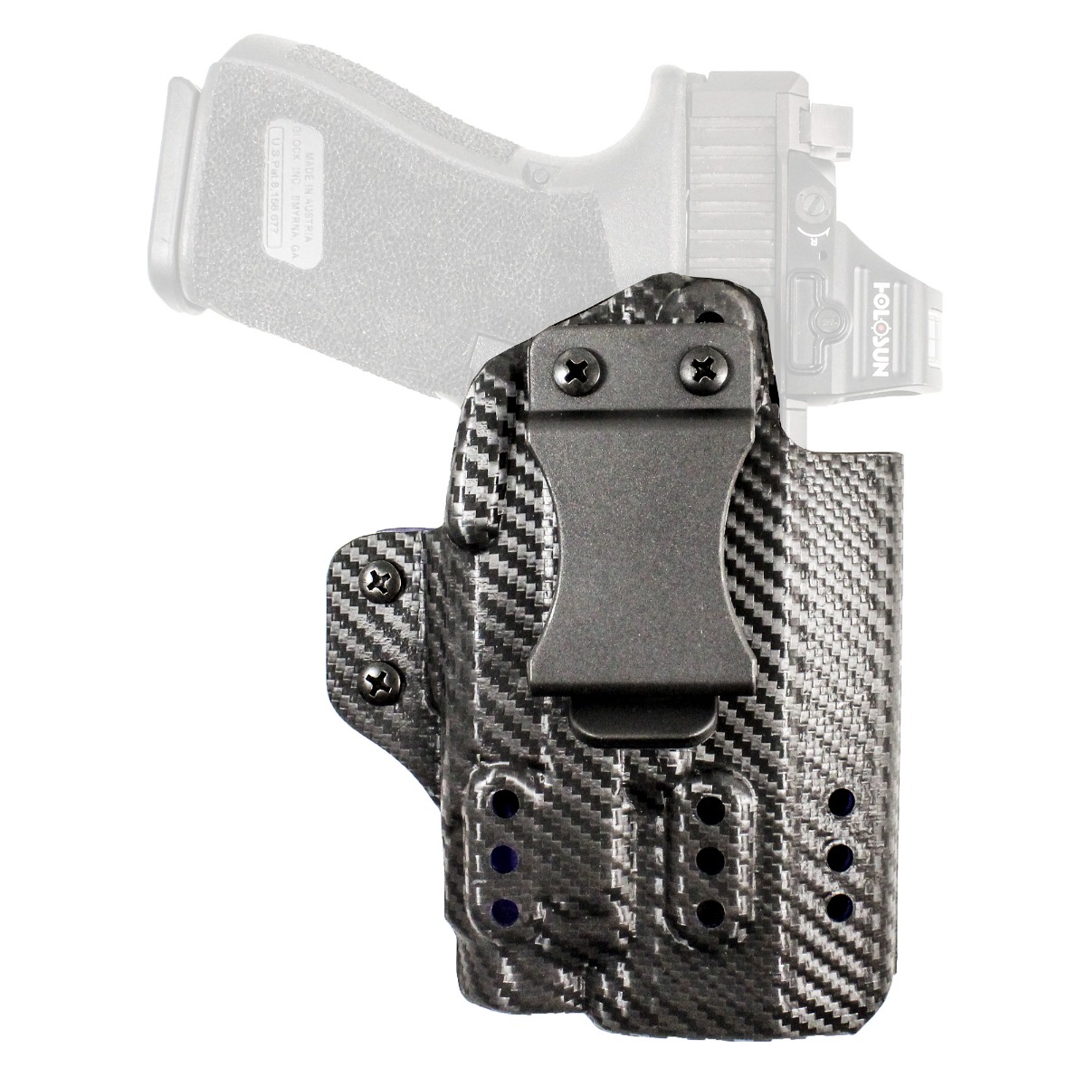 DeSantis Gunhide Persuader Glock G19/G23/G32/G45/G19X IWB Holster RH Kydex Black - Secure and Quick Draw Solution - 213KA6VZ0