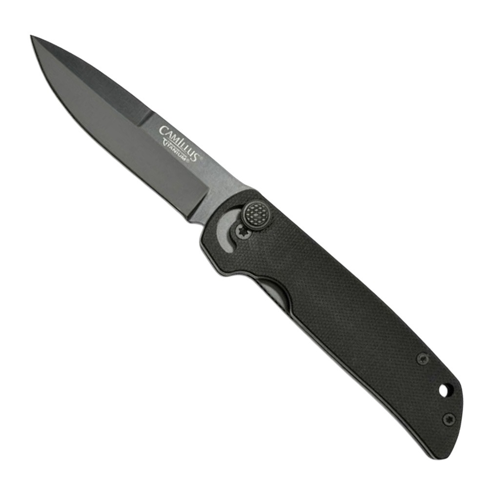Camillus Camillus Cuda Mini Folding Drop Point Knife, Black - CAM-19637