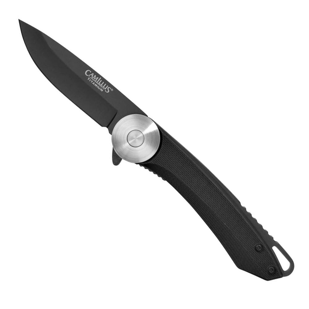 Camillus Cirque Folding Knife Drop Point Black - for Everyday Use - CAM-19640 - Camillus