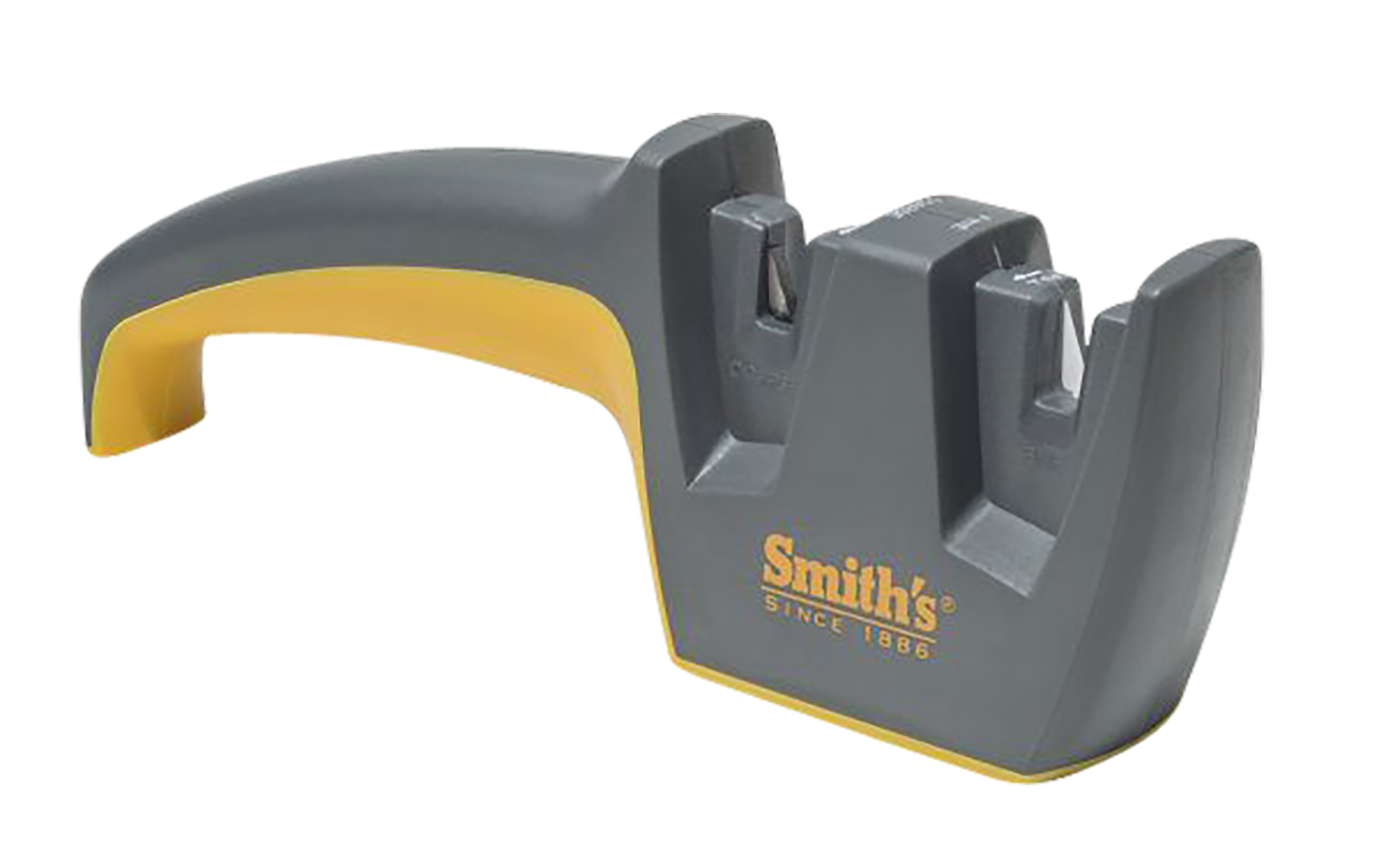 Smiths Products Edge Pro Pull-Thru Knife Sharpener, Gray/Yellow