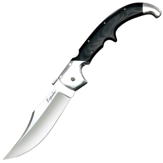 Cold Steel Espada XL Folding Knife Clip Point Black - Durable, Lightweight and Reliable Handle - CS-62MA - Cold Steel