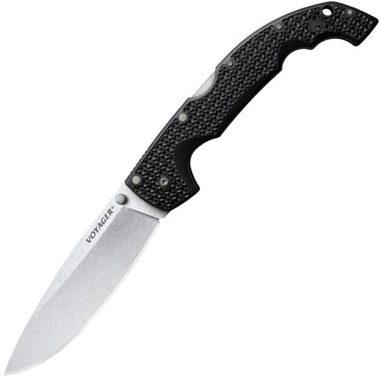 Cold Steel Ultimate Hunter Folding Knife Drop Point Black - Durable, Lightweight and Reliable Handle - CS-30U - Cold Steel