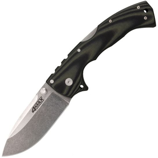 Cold Steel 4-Max Elite Folding Knife Drop Point Black - Durable, Lightweight and Reliable Handle - CS-62RMA - Cold Steel