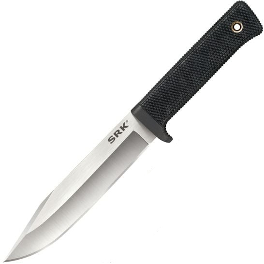 Cold Steel 3V SRK Fixed Knife Clip Point Black - Durable, Lightweight and Reliable Handle for Tough Tasks - CS-38CKE - Cold Steel