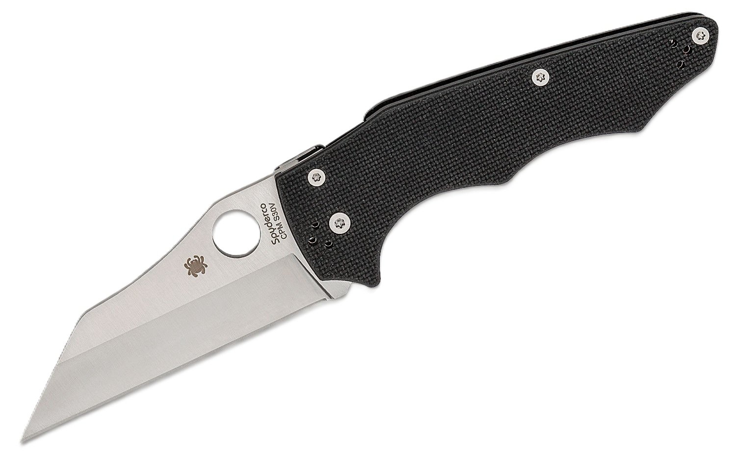 Spyderco Yojumbo Folding Wharncliffe Knife, Black - C253GP - Spyderco
