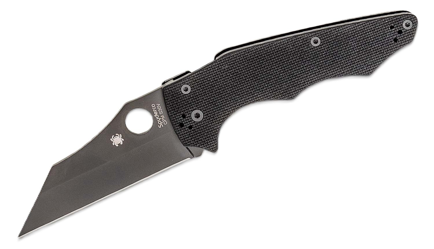 Spyderco Yojumbo Folding Wharncliffe Knife, Black - C253GPBBK - Spyderco