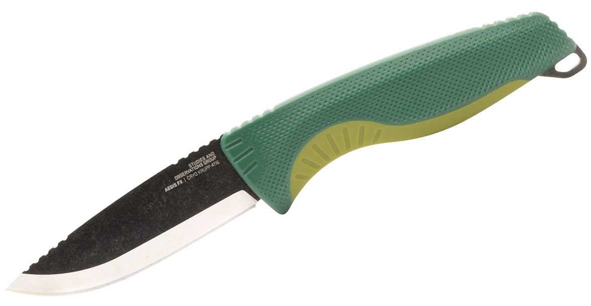 SOG Knives Aegis FX Fixed Knife Drop Point Forest/Moss - for Outdoor Adventures - SOG-17-41-02-57 - Sog Knives