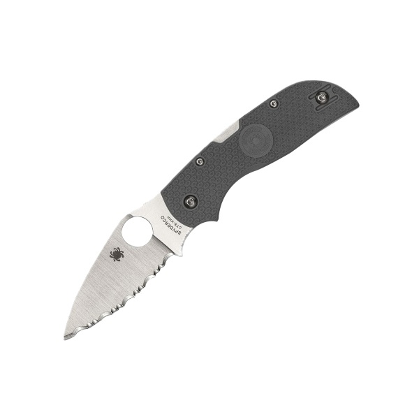 Spyderco Chaparral Lightweight Folding Knife Drop Point, Gray - C152SGY - Spyderco