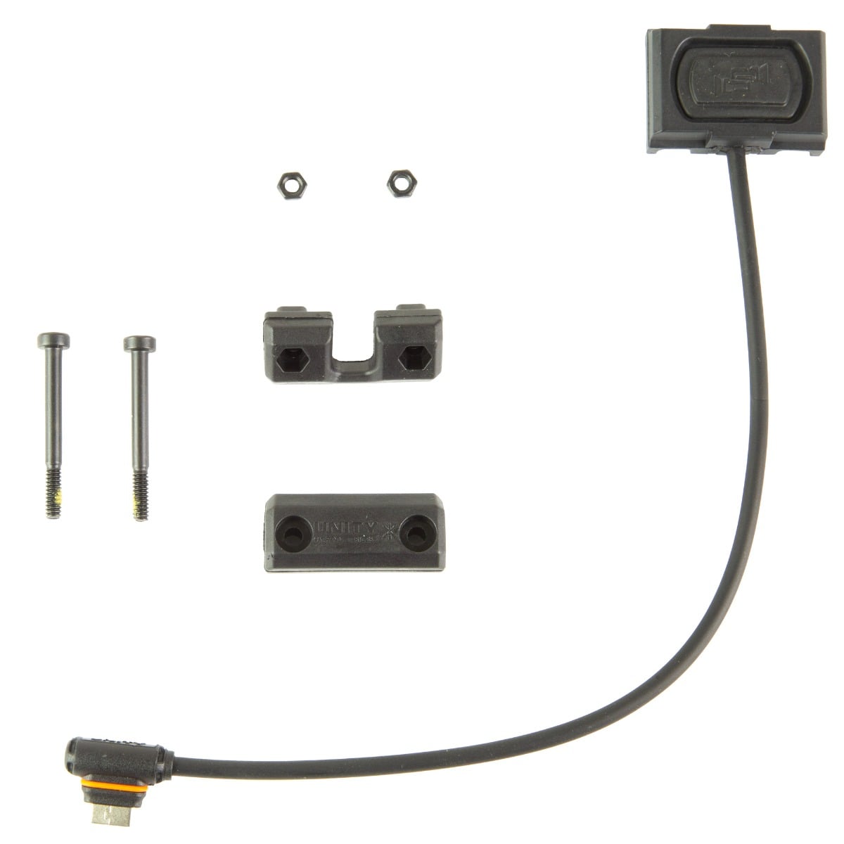 Unity Tactical ModButton Lite Single Lead/Standard Remote Switch Polymer 1.30" - Versatile - MBL-BLK-UC-7 - Unity Tactical