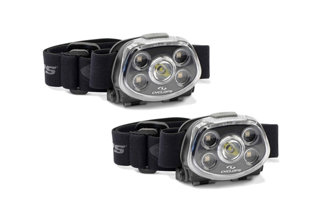 Cyclops Force XP 350 Lumen Headlamp, 2-Pack, Black - CYC-HLFXP-2PK - Cyclops