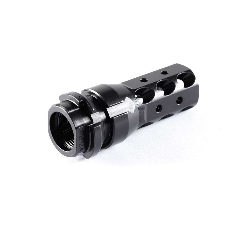 Dead Air KeyMo 46 Muzzle Brake 5/8-32, Black - Advanced Recoil Control - DA162 - Dead Air