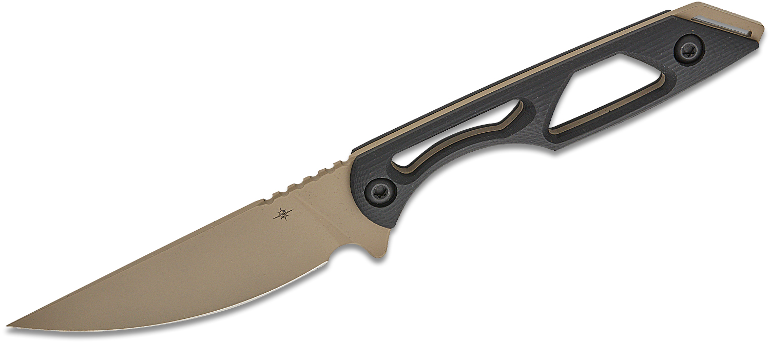 Toor Knives Willow Fixed Blade Drop Point Knife, Canyon Drab - Toor Knives