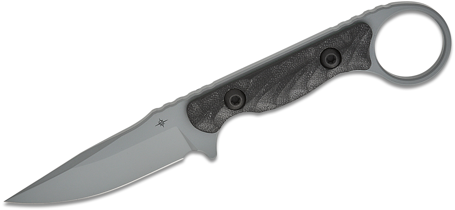 Toor Knives Jank Shank S Fixed Blade Clip Point Knife, Phantom Grey - Toor Knives