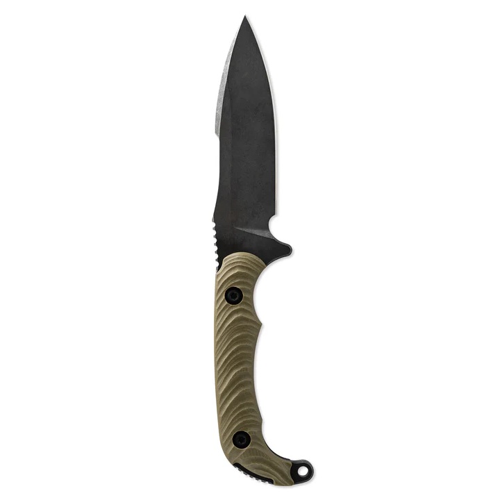 Toor Knives Apnea Maritime Fixed Blade Drop Point Knife, Spitfire Green