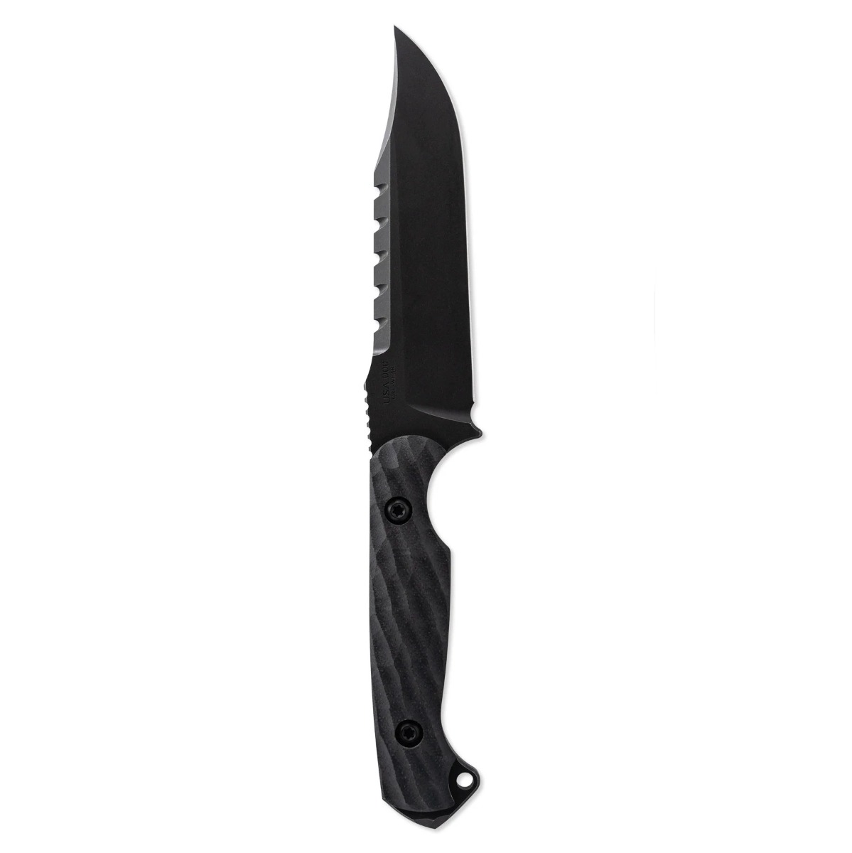 Toor Knives The Crewman Fixed Blade Clip Point Knife, Bomber Black - Toor Knives