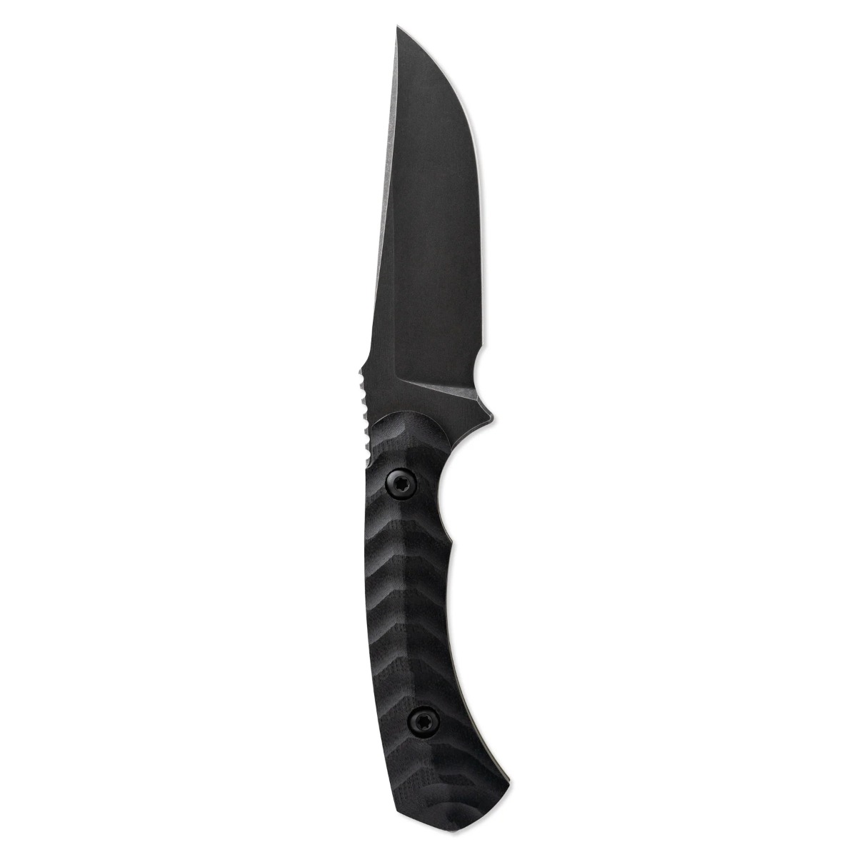 Toor Knives Brauler Fixed Blade Drop Point Knife, Bomber Black - Toor Knives
