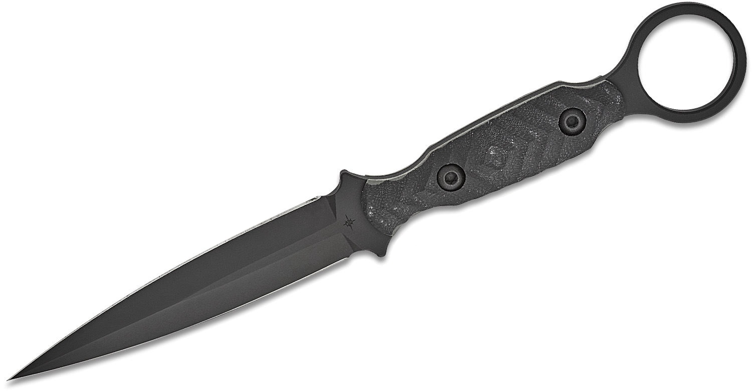 Toor Knives Specter R Fixed Blade Dagger Knife, Socom Black - Toor Knives
