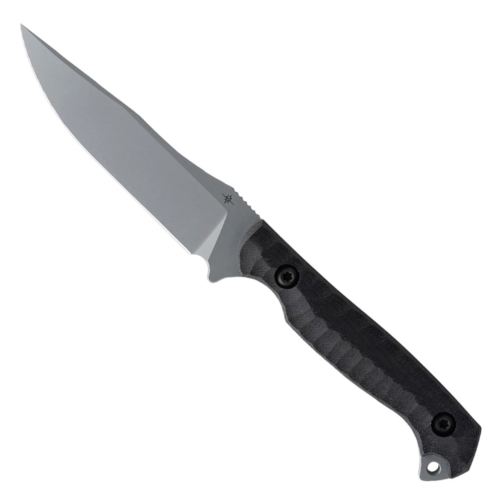 Toor Knives Krypteia T Fixed Blade Drop Point Knife, Phantom Grey