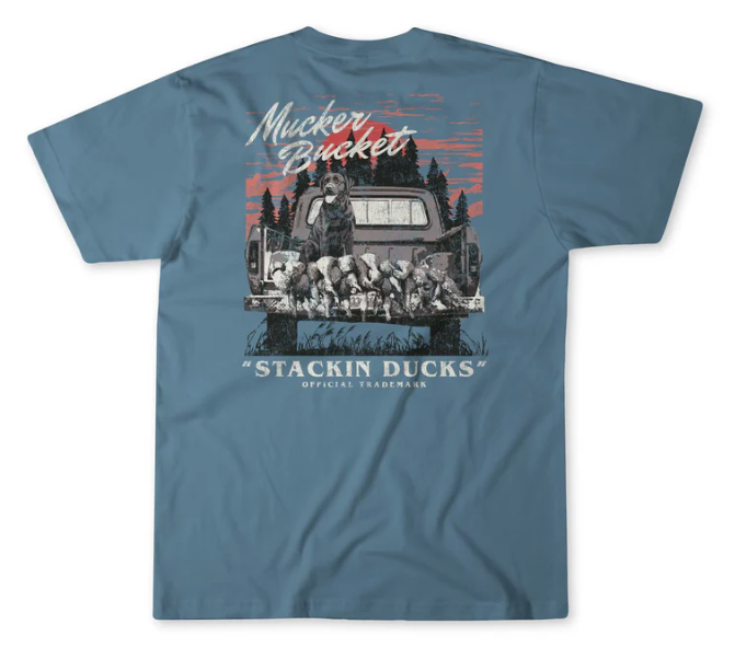 Mucker Bucket Stackin Ducks T-Shirt, Medium - BU-MBSD-02 - Med - Mucker Bucket