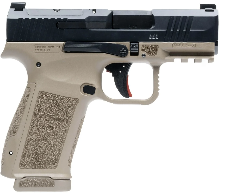 Canik METE 9mm Optics Ready Slide Cut 17+1, Black/FDE - MC9L - Canik