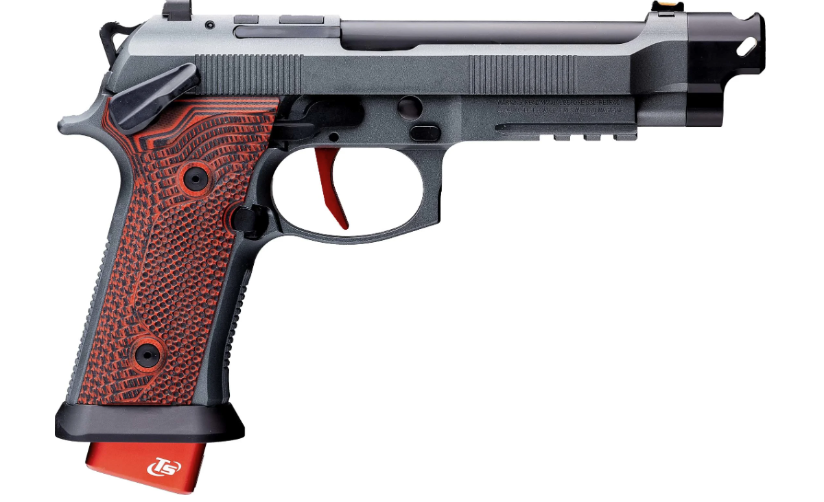 Beretta Pistol 92XI Gara W/ Gray / Red G10 Grip 9mm 5.1" 22rd Pistol - J92XFMSA21CAV - Beretta