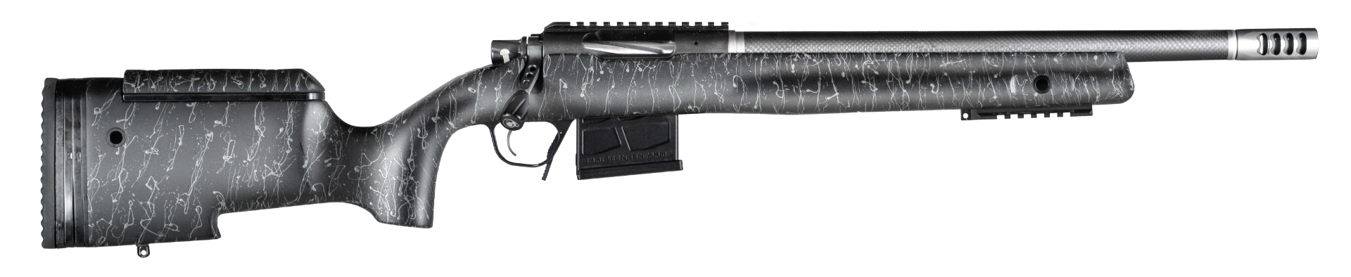 Christensen Arms B.A. Tactical .308 Win 20" Bolt Action Rifle, Black w/ Grey Webbing - CA10270-482481 - Christensen Arms
