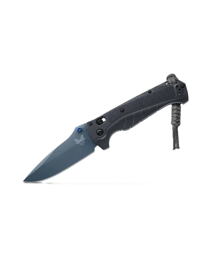 Benchmade Adira Folding Drop Point Knife, Tempest Gray - 18060BT-01 - Benchmade