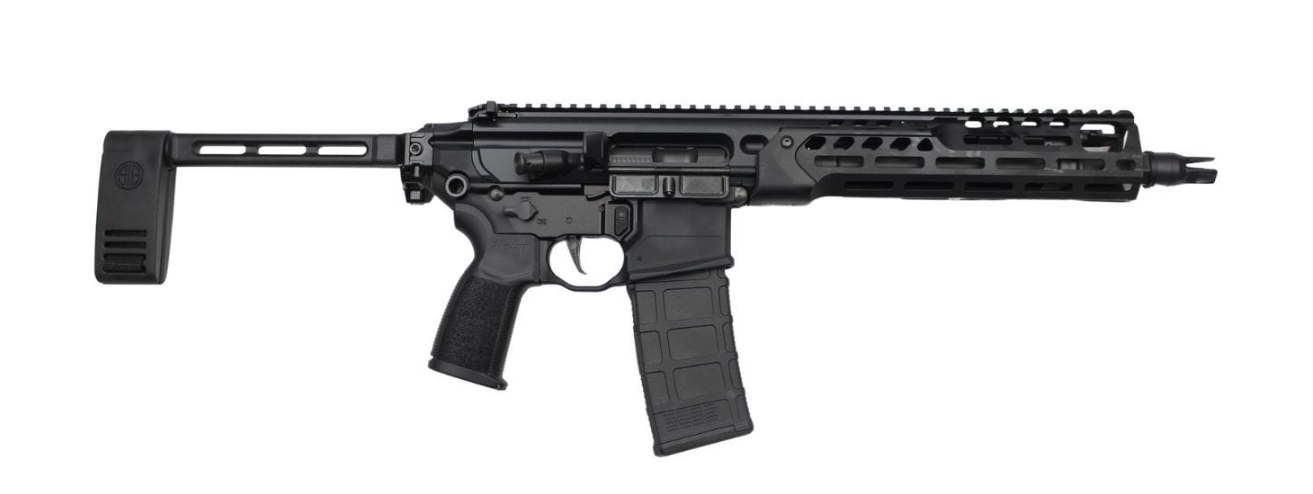 Sig Sauer MCX Spear 5.56 NATO 11.5" 30rd Pistol, Black - PMCX-556N-11B-LTB - Sig Sauer