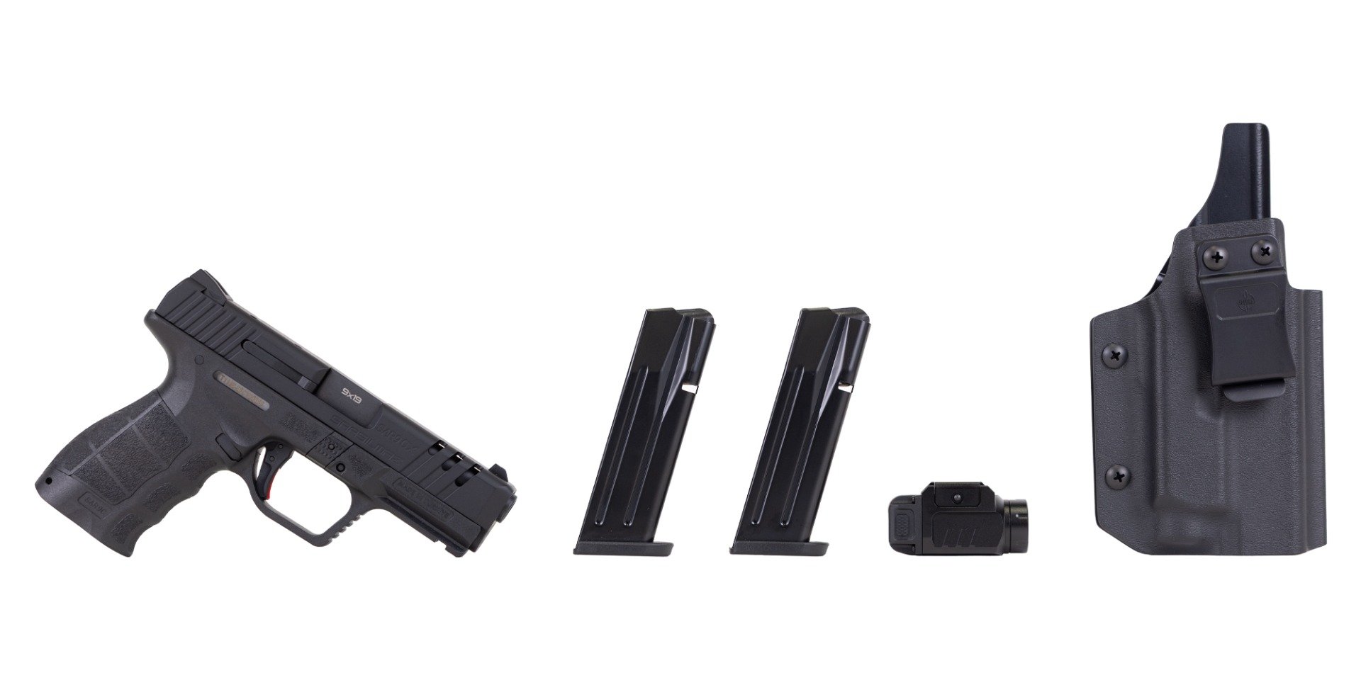 SAR SAR9 CX Package 4" 9mm 15rd Pistol, Black - SAR9CXBL - Sar Usa