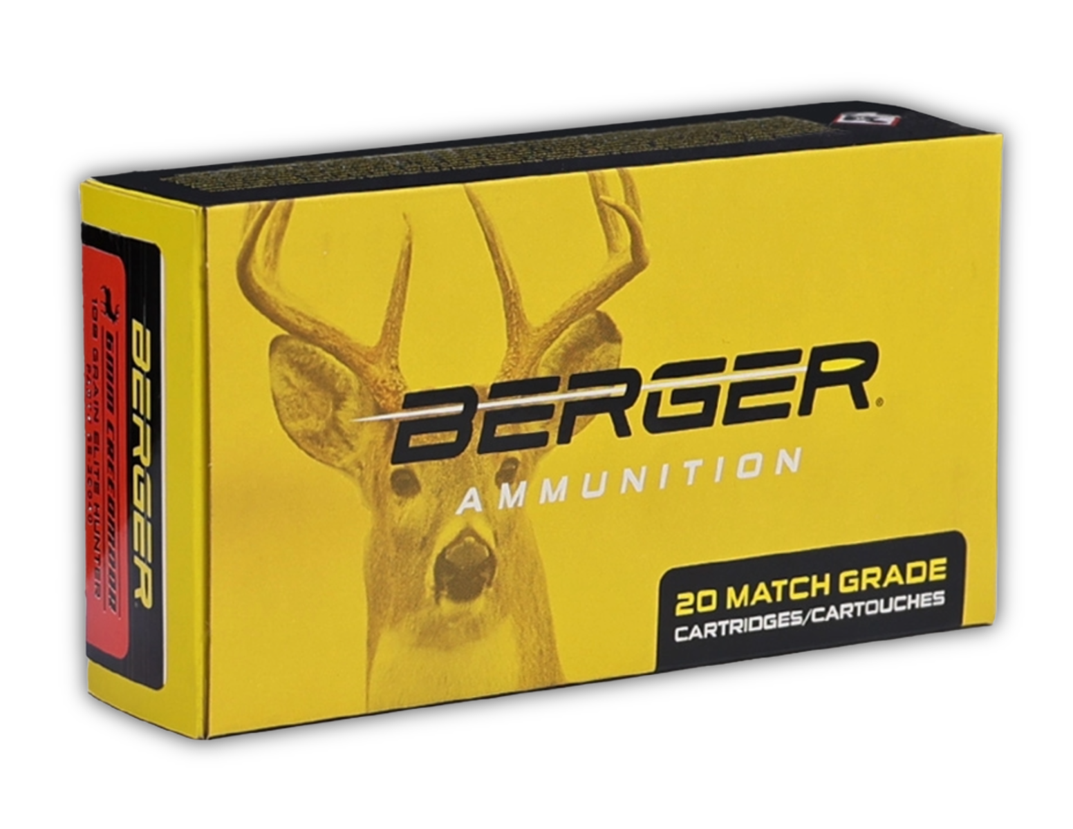 Berger Bullets Elite Hunter 6mm Creedmoor 108gr BTHP Ammo, 20rds