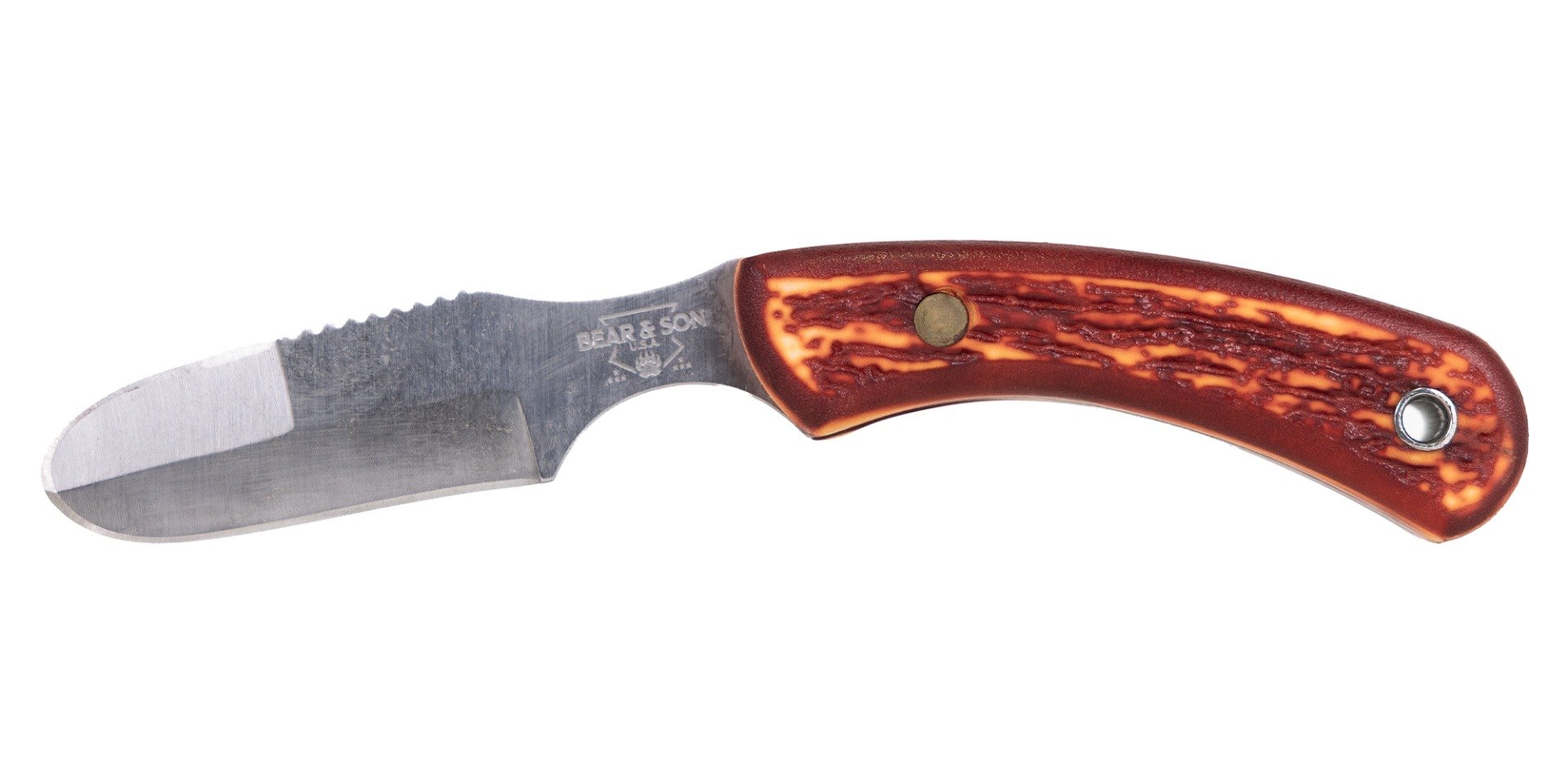 Bear & Son Ergonomic Skinner Fixed Knife Drop Point - Bear & Son
