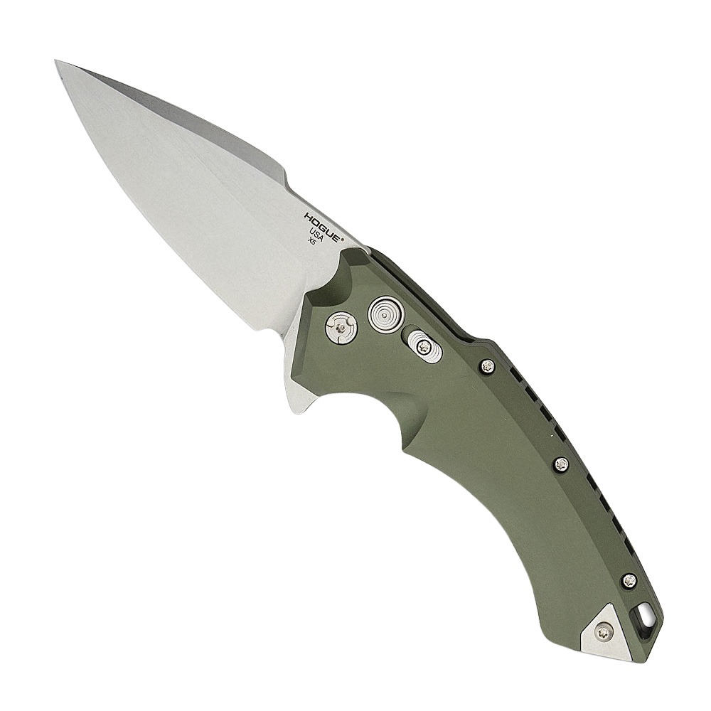 Hogue X5 Folding Knife Spear Point, OD Green