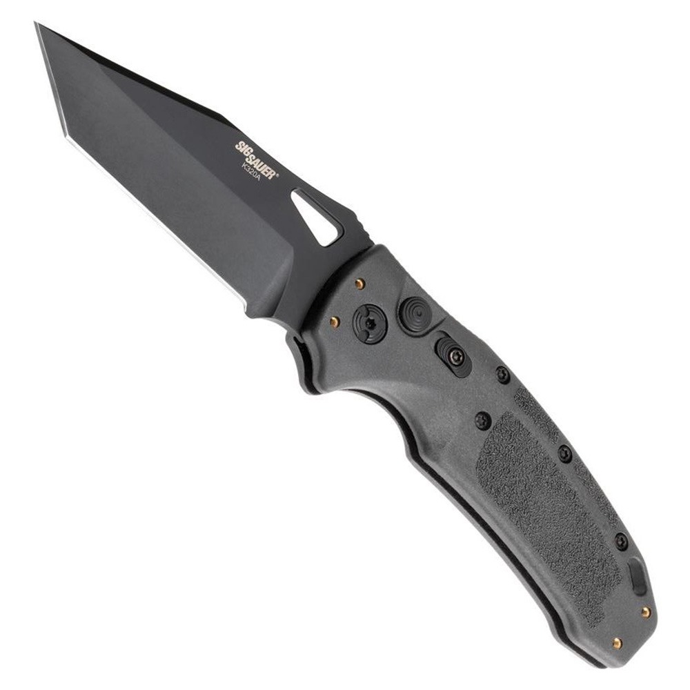 Hogue SIG K320A Tactical Auto/Folding Knife Tanto, Gray