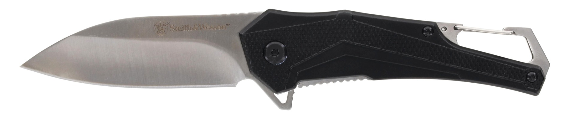 Smith & Wesson Oasis Folding Knife Drop Point, Black - Smith & Wesson