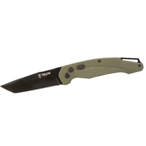 Telum Tactical Titan Folding Knife Tanto, OD Green - Telum Tactical