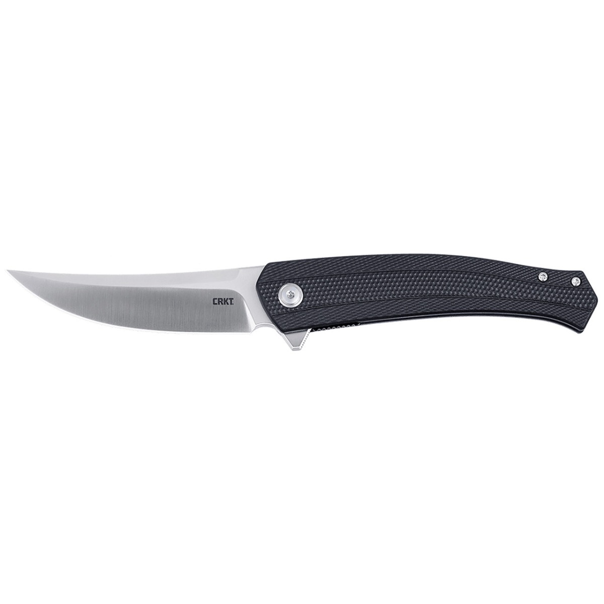 CRKT Persian Assisted/Folding Knife Trailing Point, Black - Crkt