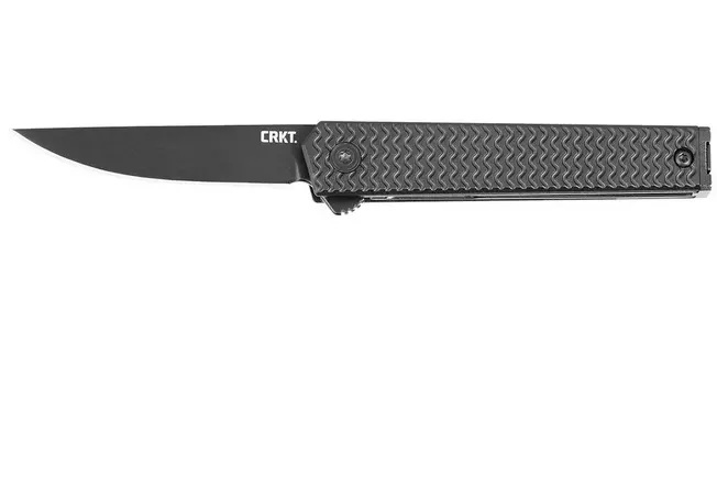 CRKT CEO Microflipper Folding Knife Standard, Black - Crkt