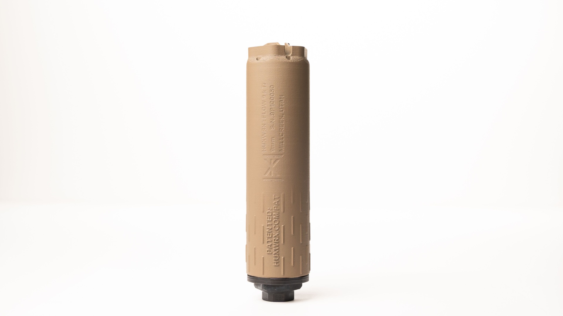 HUXWRX FLOW 9K Ti Suppressor, Flat Dark Earth - Huxwrx Safety Company