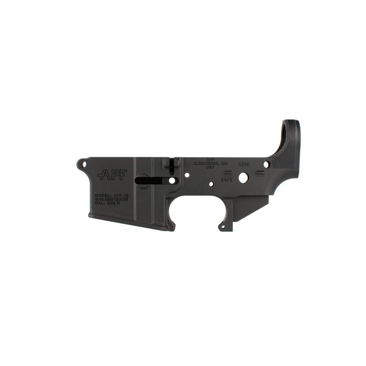 Alex Pro Firearms Stripped Lower, Black - Alex Pro Firearms