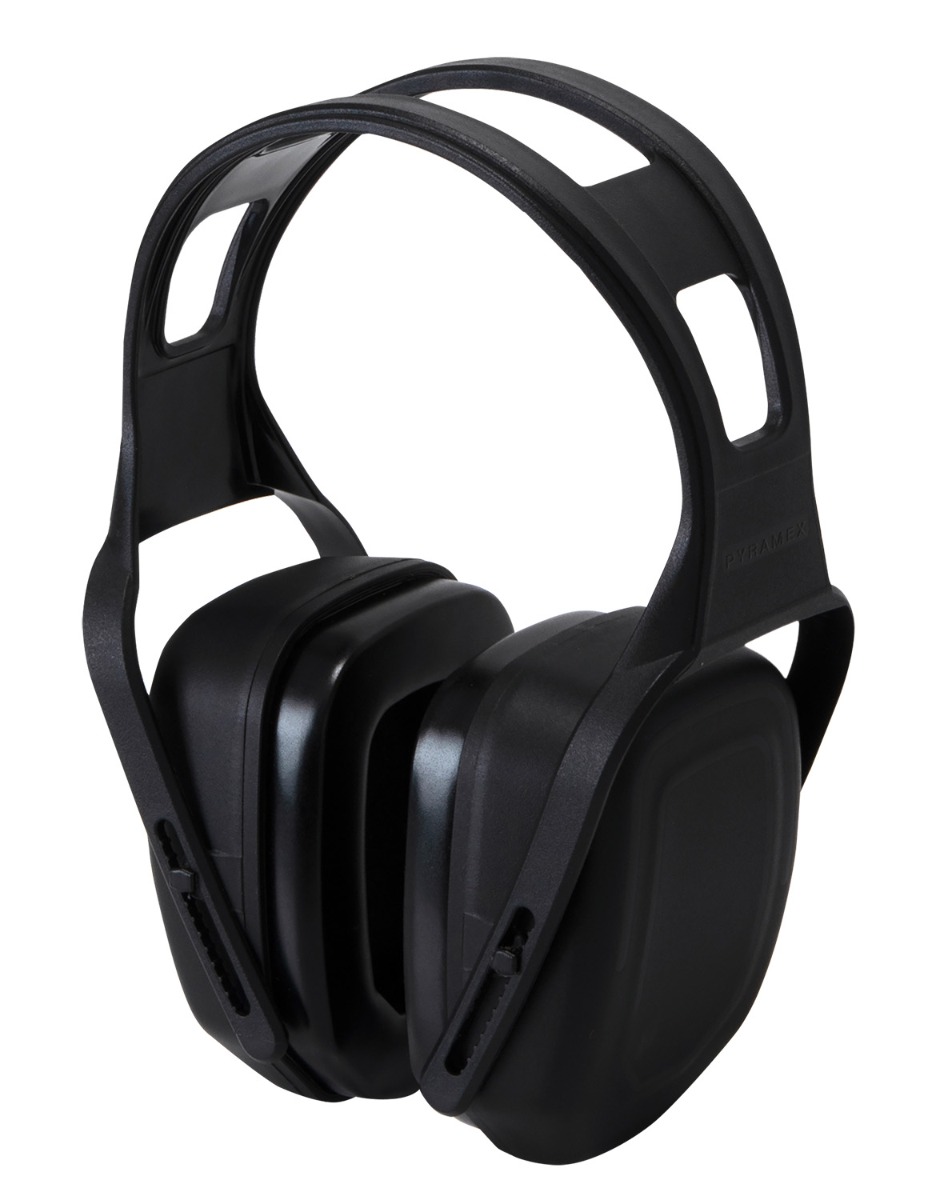 Pyramex 110 Pro Foam Passive Earmuffs 23db, Black - PPM110 - Pyramex