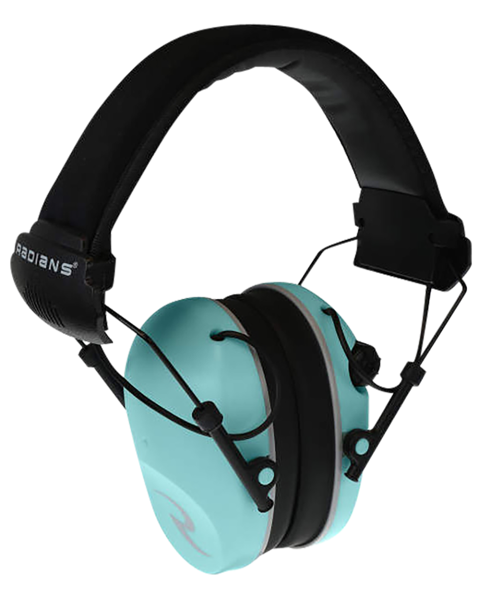 Radians R-3200/R-Series Dual Mic Earmuffs 23 dB, Aqua/Black - R3220ECS - Radians