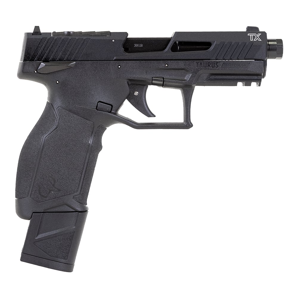 Taurus TX22 T.O.R.O Gen2 4.1" 22LR Pistol, Black w/ (3)16rd and (2)22rd Mags - 1-2TX22P141-5XMAG - Taurus