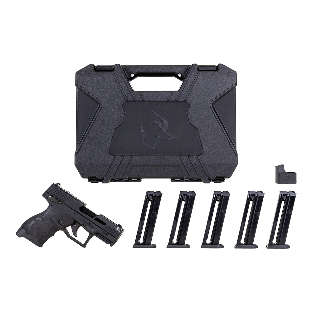 Taurus TX22 Compact .22LR 13rd Pistol, Black - (5) 13rd Magazines - Taurus