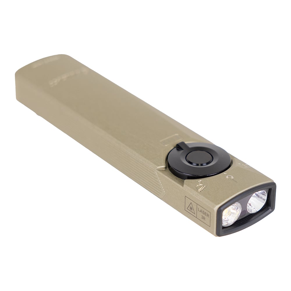 Olight Arkfeld Pro LED Rechargeable Flashlight w/ UV Light & Green Laser, Olive Green